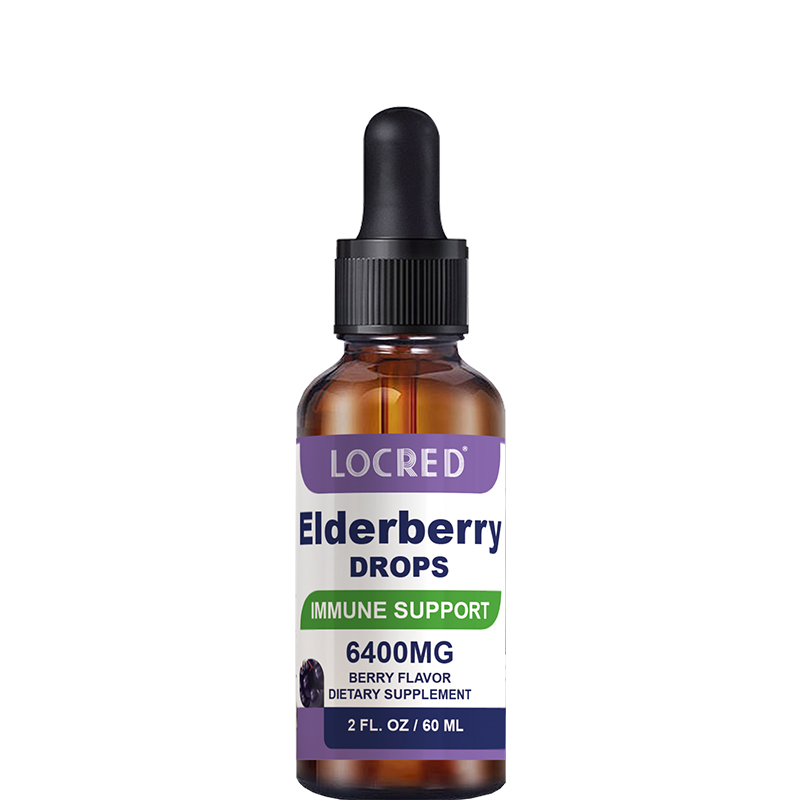 Custom High Quality Elderberry Liquid Elderberry Liquid Drops Black Elderberry With Vitamin C Drops