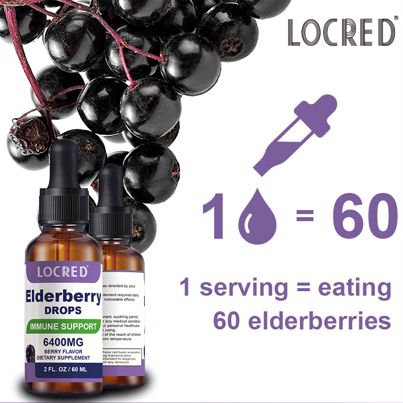 Custom High Quality Elderberry Liquid Elderberry Liquid Drops Black Elderberry With Vitamin C Drops