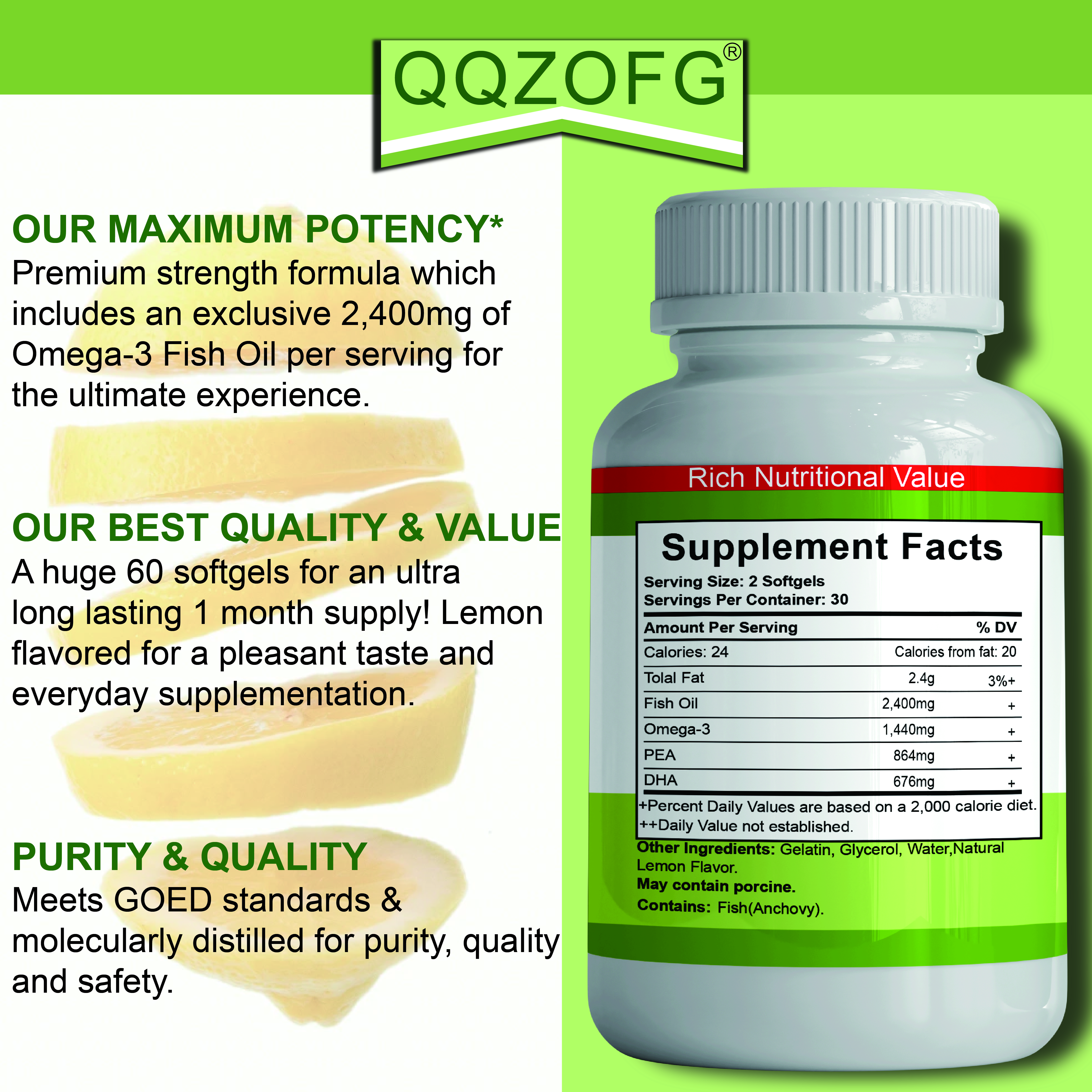 Factory  Vitamins Dietary Supplements  Omega-3 Fish Oil Softgels