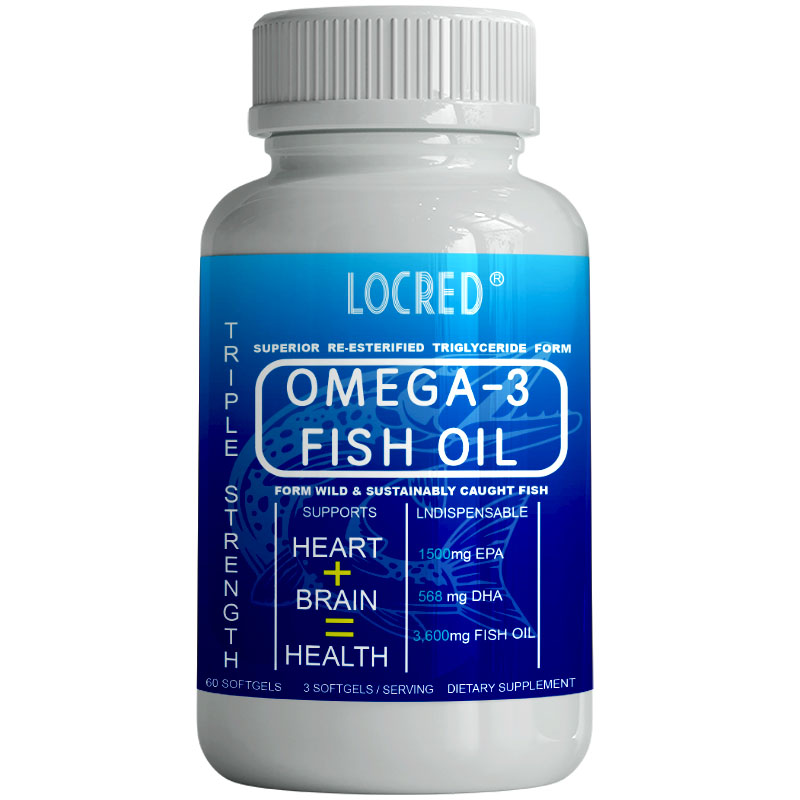 OEM Omega 3 Capsules Vegan DHA EPA Supplement Immune Deep Sea Fish Oil Softgel Capsules