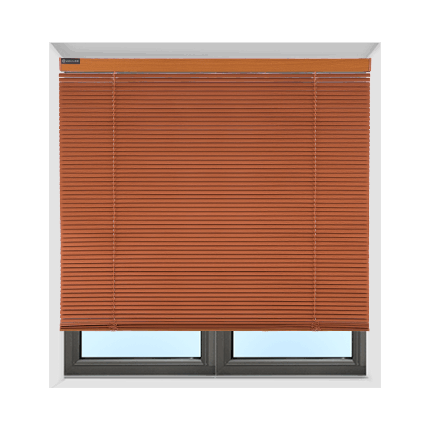 mini blinds installed in window frames