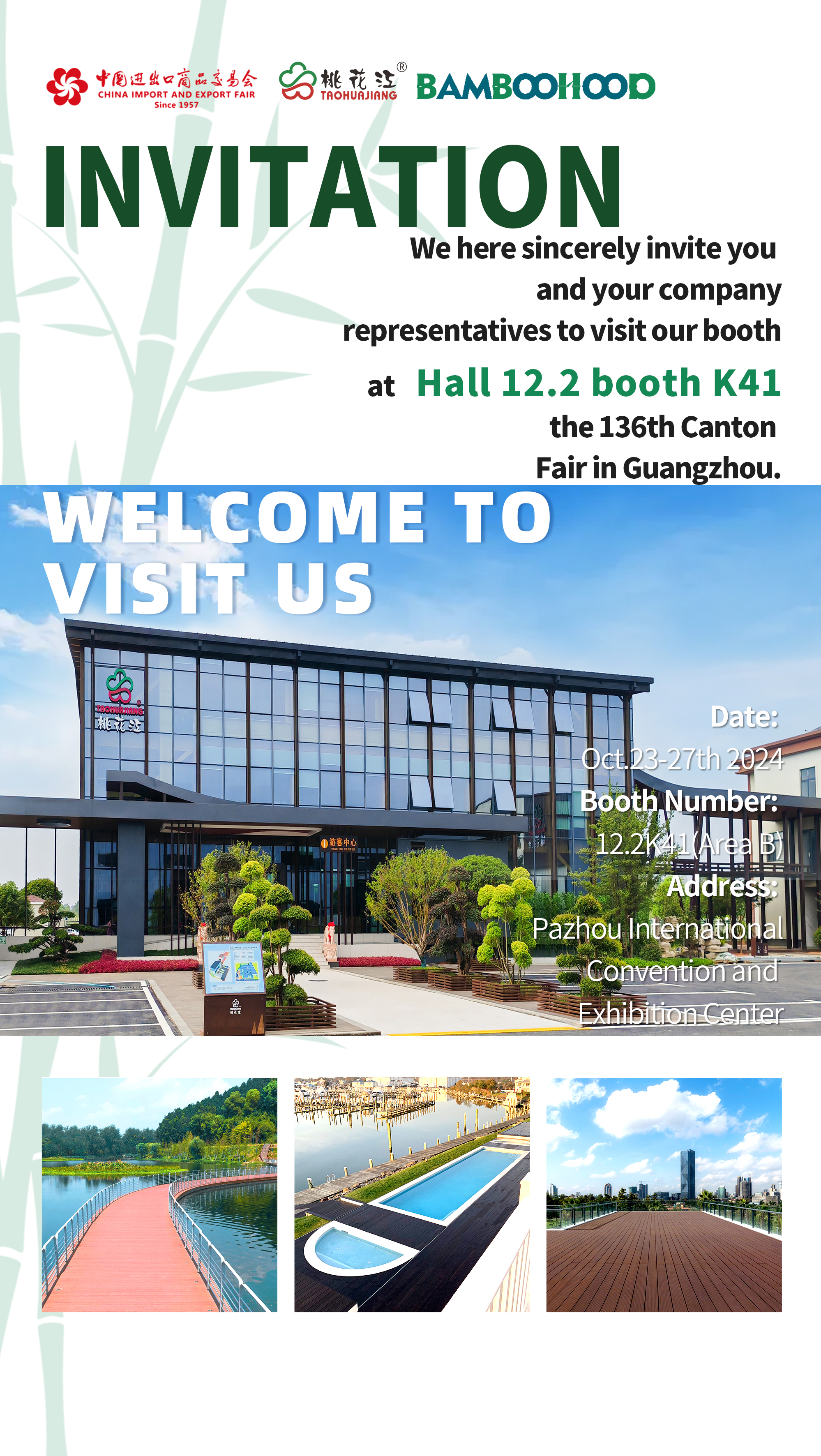 Welcome to Visit Us at the 136th Canton Fair