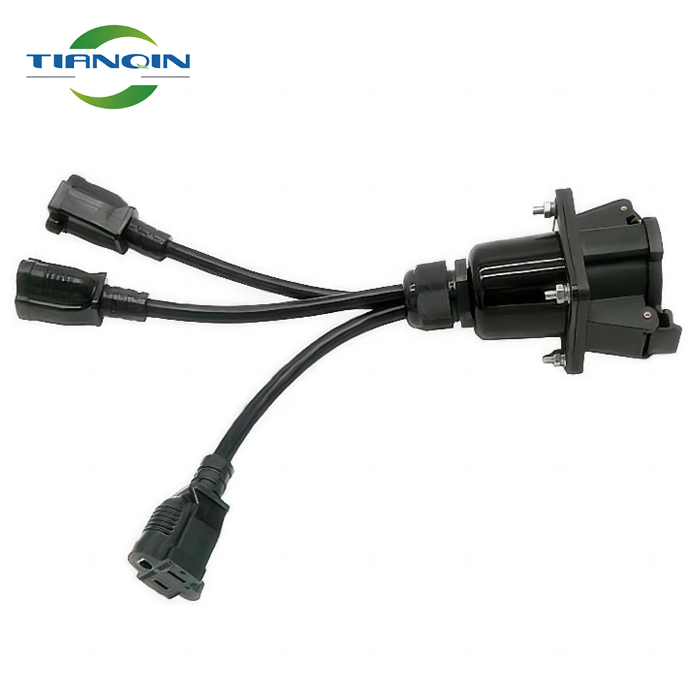 SAE J1772 EV Charging Socket Inlet to NEMA 5-15 socket * 3 EV Charger Adapter for E-Bike