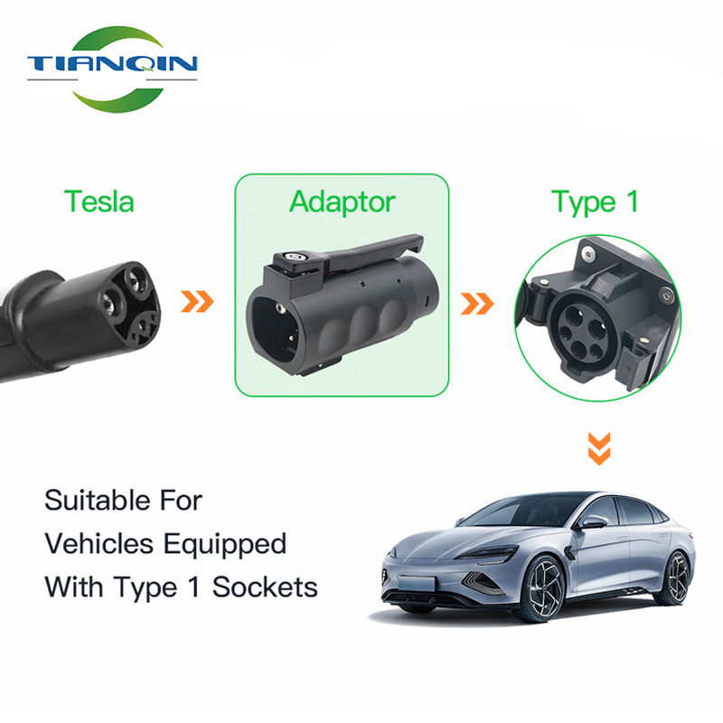 BC Tesla charger 48A 250V is the maximum Tesla to J1772 charging adapter, suitable for all J1772 electric vehicles with Tesla charging adapters, with anti-drop lock.