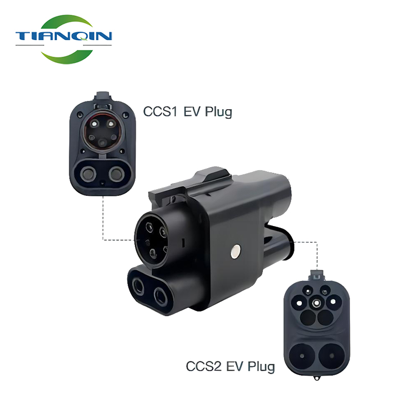CCS1 DC Fast Charger Adapter Ccs2 To Ccs1 Fast Charger 150a IEC CCS COMBO1 DC 150A Plug Connector EV car for vehicle