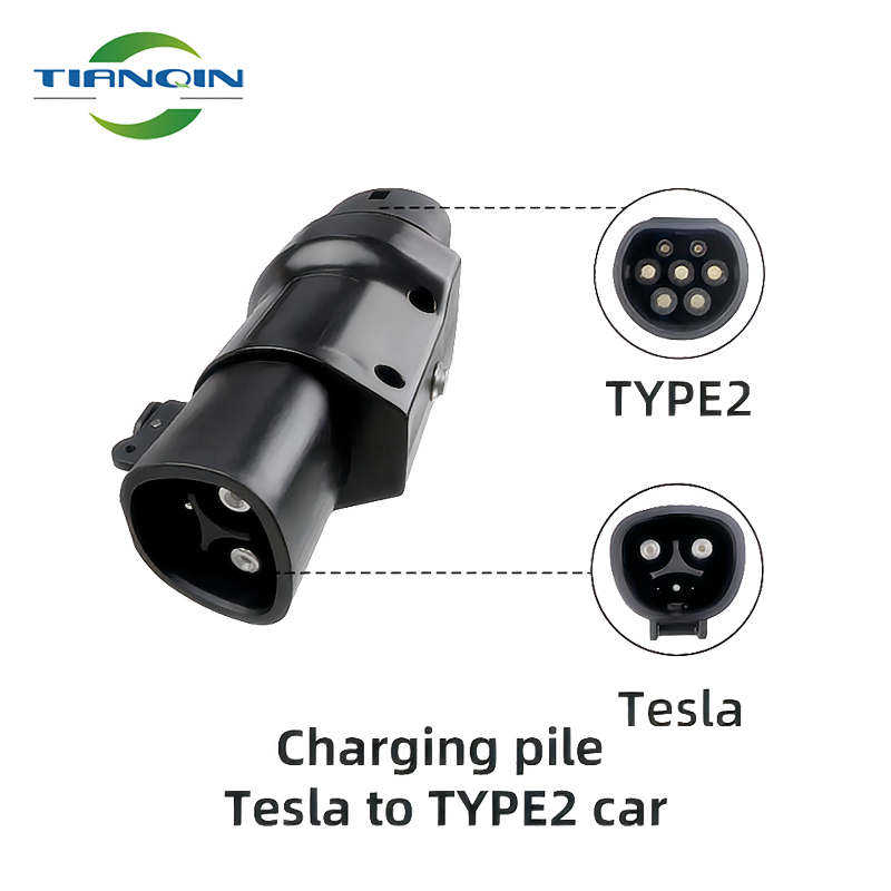 Electric Car EV Adapter Ev Charger 240v ac Level2 Tesla To Type2 Adapter For Tesla