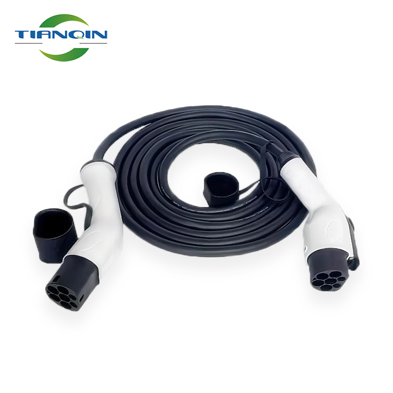 Gbt to type2 32a 220v 7kw ac fast charging ev charger cable gbt to type 2 ev charging cable