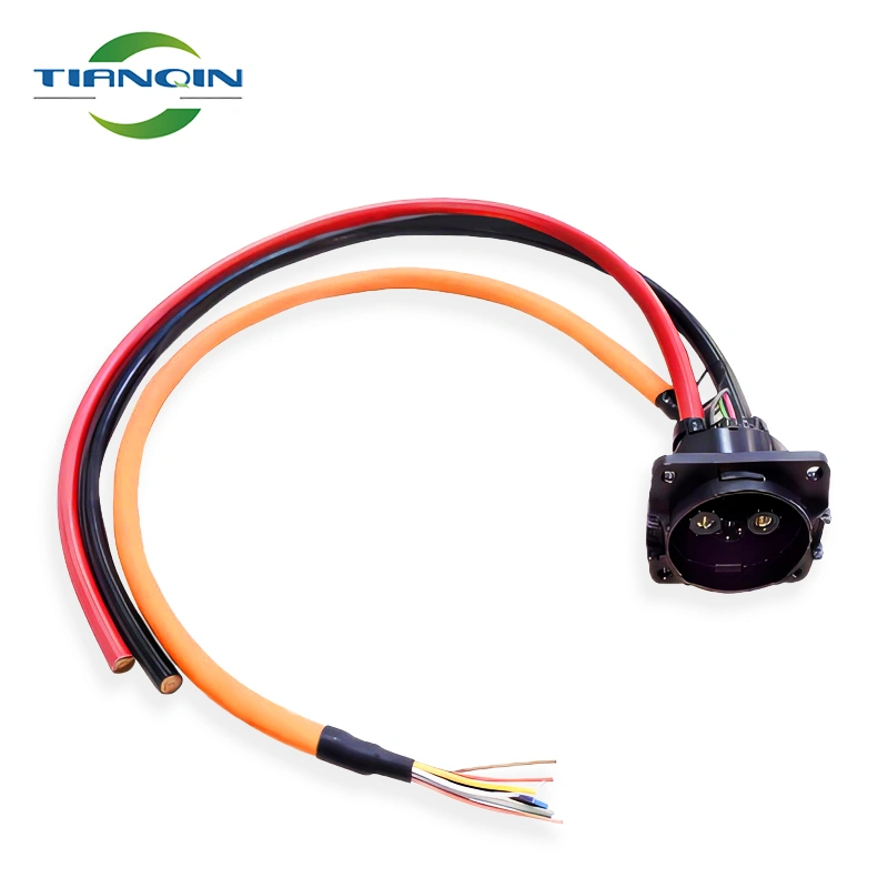 CHAdeMO Socket Inlet 125A 200A 65KW Fast EV Charger Cable DC 500V CHAdeMO Connector EVSE Plug Electric Car