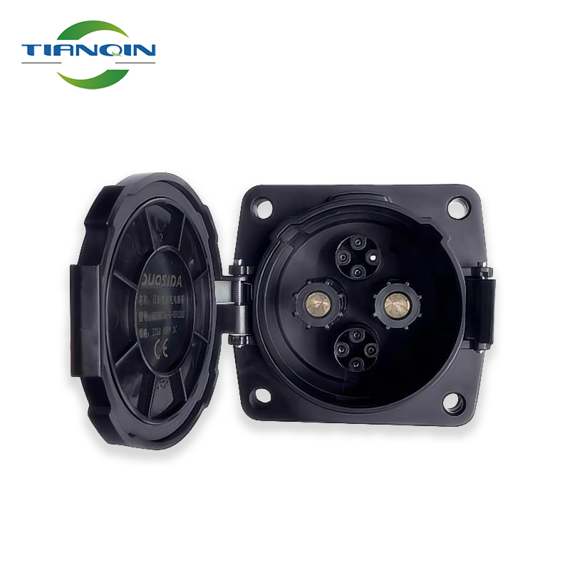 CHAdeMO Socket Inlet 125A 200A 65KW Fast EV Charger Cable DC 500V CHAdeMO Connector EVSE Plug Electric Car