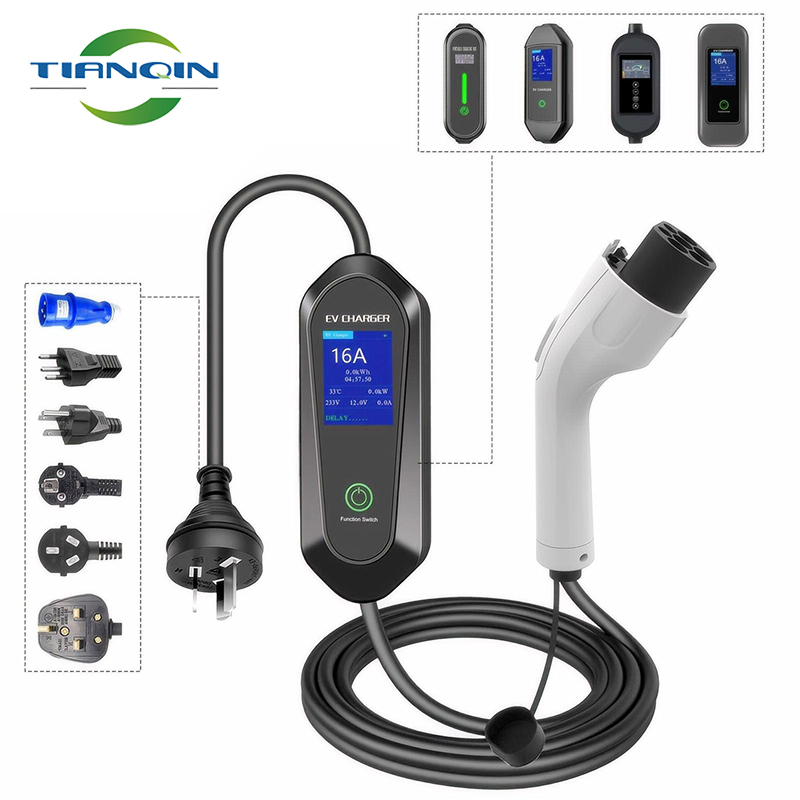 Household GBT 3.5KW 16A Adjustable Portable EV 충전기 IEC 62752  Power Plug EV Charging Station