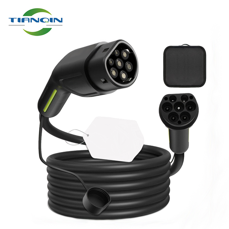 Car Ev Charging Cable Type 2 Portable Ev charger 16A 250V Type2 to Type2 Portable SmartFast Charging Ev Carregador