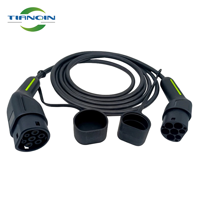 Car Ev Charging Cable Type 2 Portable Ev charger 16A 250V Type2 to Type2 Portable SmartFast Charging Ev Charger