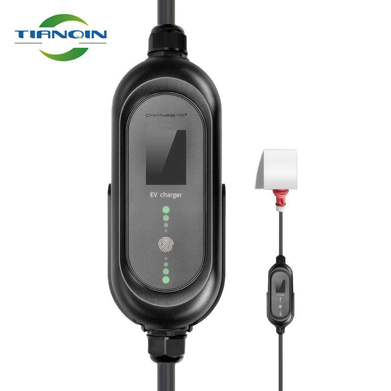 11KW 22KW Type 2 Charging Cable 3-phase Mode 3 Adjustable Current Delay Timer Portable 16A 32A Level 3 Portable EV 충전기