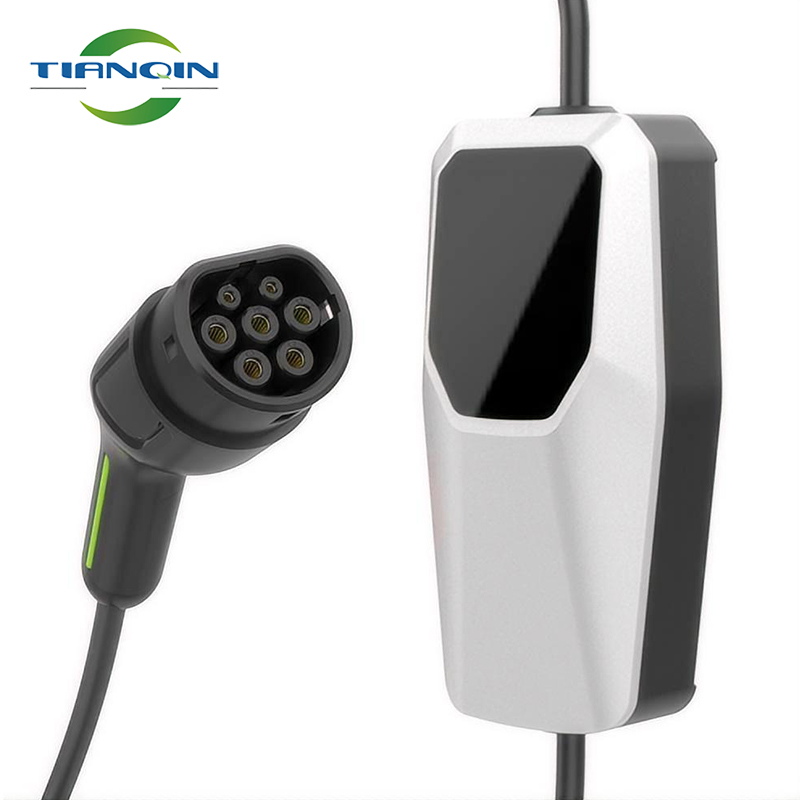 Portable EV Charger 22kW Type 2 IEC62196 Electric Vehicle Charger 5m 16a ev charging Cable Adjustable Power EV Charger