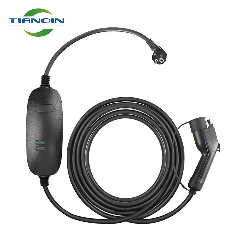 fast shipping Type 1 ev charger CEE 32A mode2 Portable Ev 충전기 for electric car charging fix current