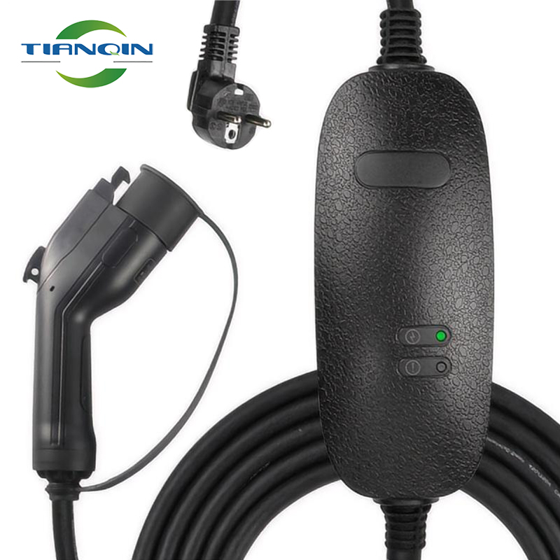 fast shipping Type 1 ev charger CEE 32A mode2 Portable Ev Charger for electric car charging fix current