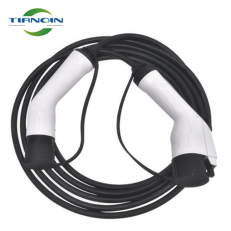 5m cable 16A Portable Ev Ladegerät Type 2 To Type 1 Plug With Eu Schuko Plug Heim Charging Station