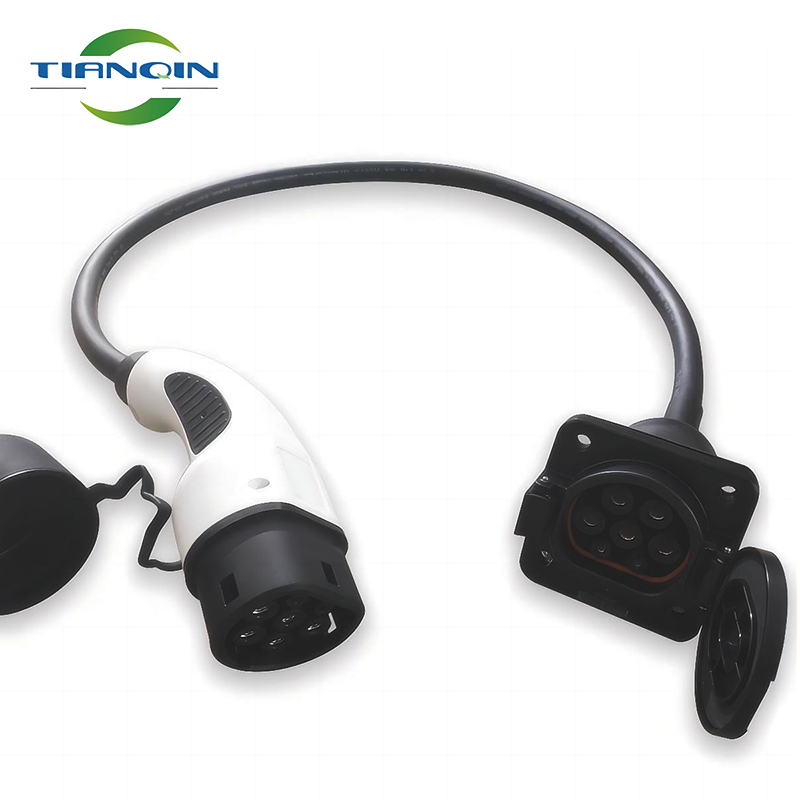 1m 32A GBT ev charging adapters with cable GBT socket to type 2 plug ev charger plug and socket car connections