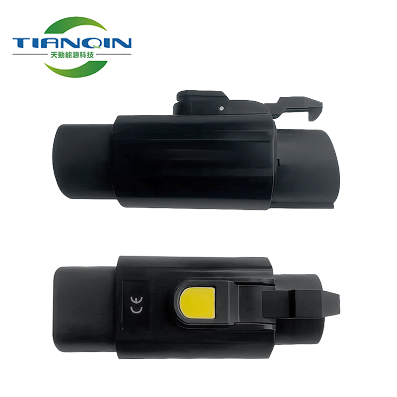 EVSE 32A 7KW 22KW 어댑터 IEC62196 Type 2 to Type 1 EV 어댑터 Converter J1772 to GBT EV charger connector with mechanical lock