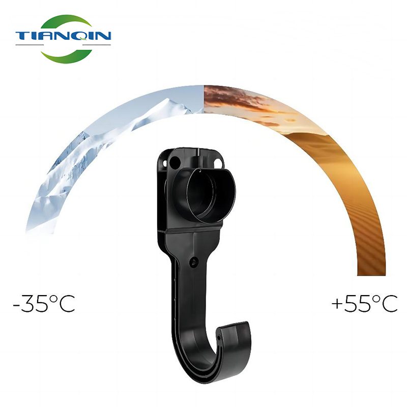 For Type 2 Connector EU Plug Universal Wall Mount Bracket EV 充電器 Cable Holder For Electric Car Charging Gun Head ソケット