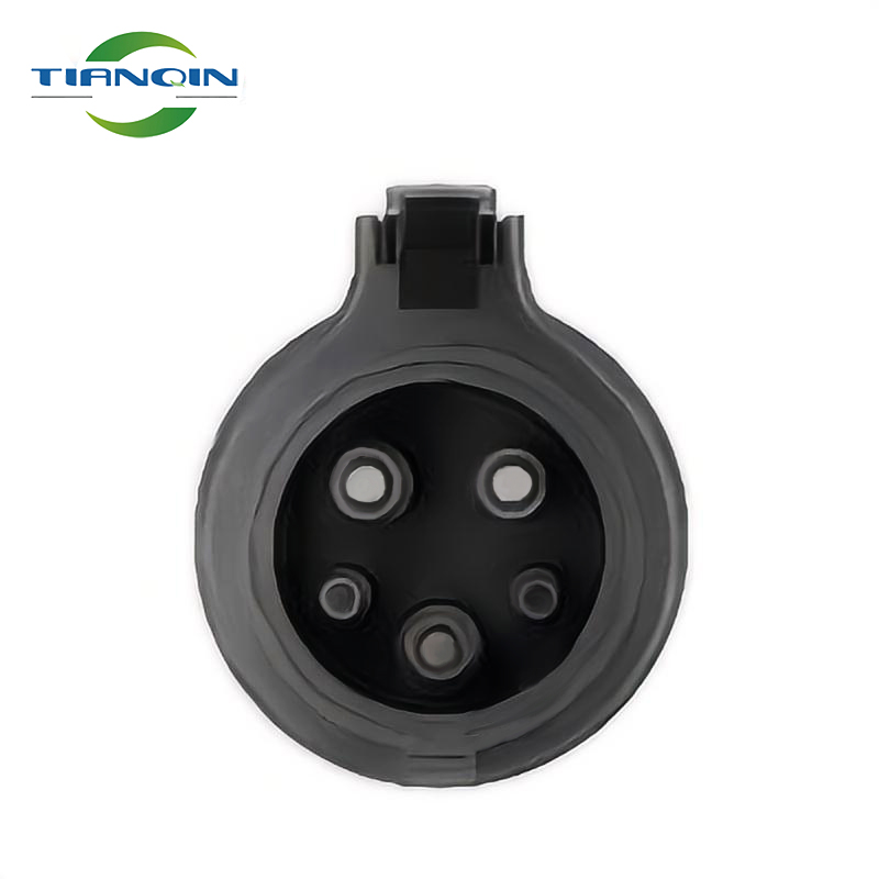 EV 32A Type 2 (IEC62196) male head to Type 1 (SAE J1772) female electric vehicle charger converter