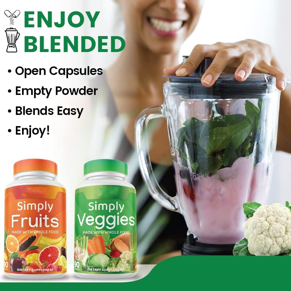 Packed with Over 40 Different Fruits & Vegetables - Made with Whole Food Superfoods - Bilberry Extract – 100% Soy Free .