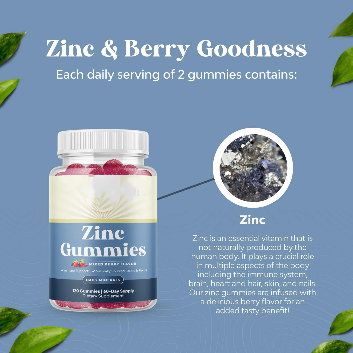 Extra Strength Zinc Gummies --Immunity Gummies