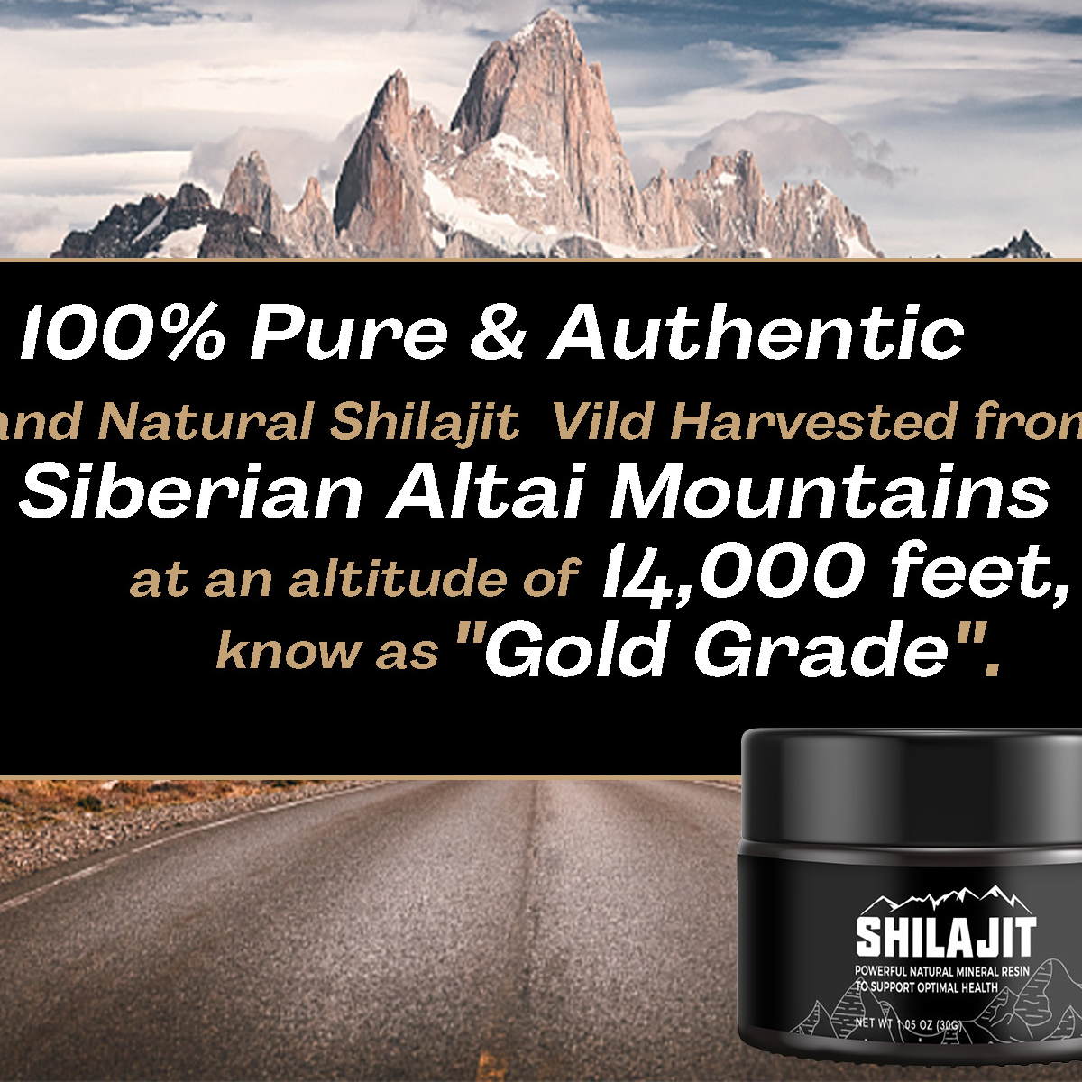 Pure Shilajit Hars 100% extract van Himalaya Biologisch met lepel, Maximale Potentie Natuurlijk Bio 20 Gram