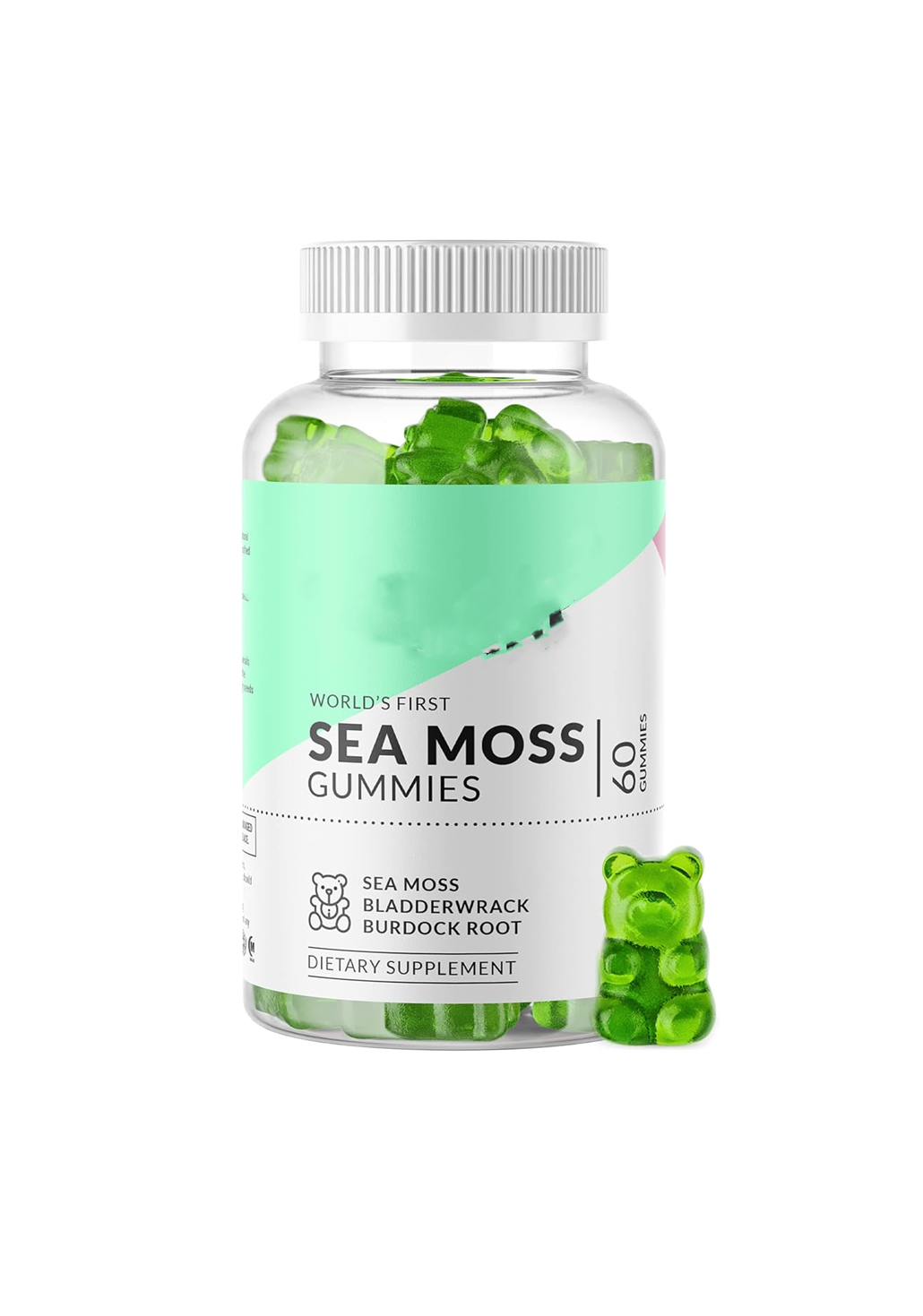 OEM Suger Free Vegan Sea Moss Gummy Natural Irish Sea Moss Gummies apoya la inmunidad