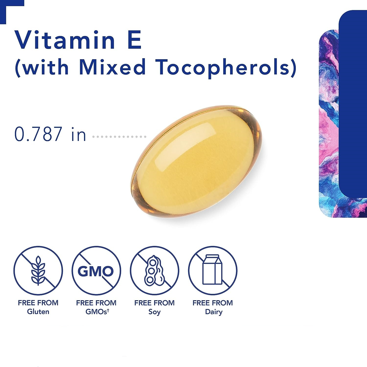 Vitamina E | Suplemento antioxidante para apoyar la respiración celular y la salud cardiovascular* | 90 cápsulas de gelatina blanda