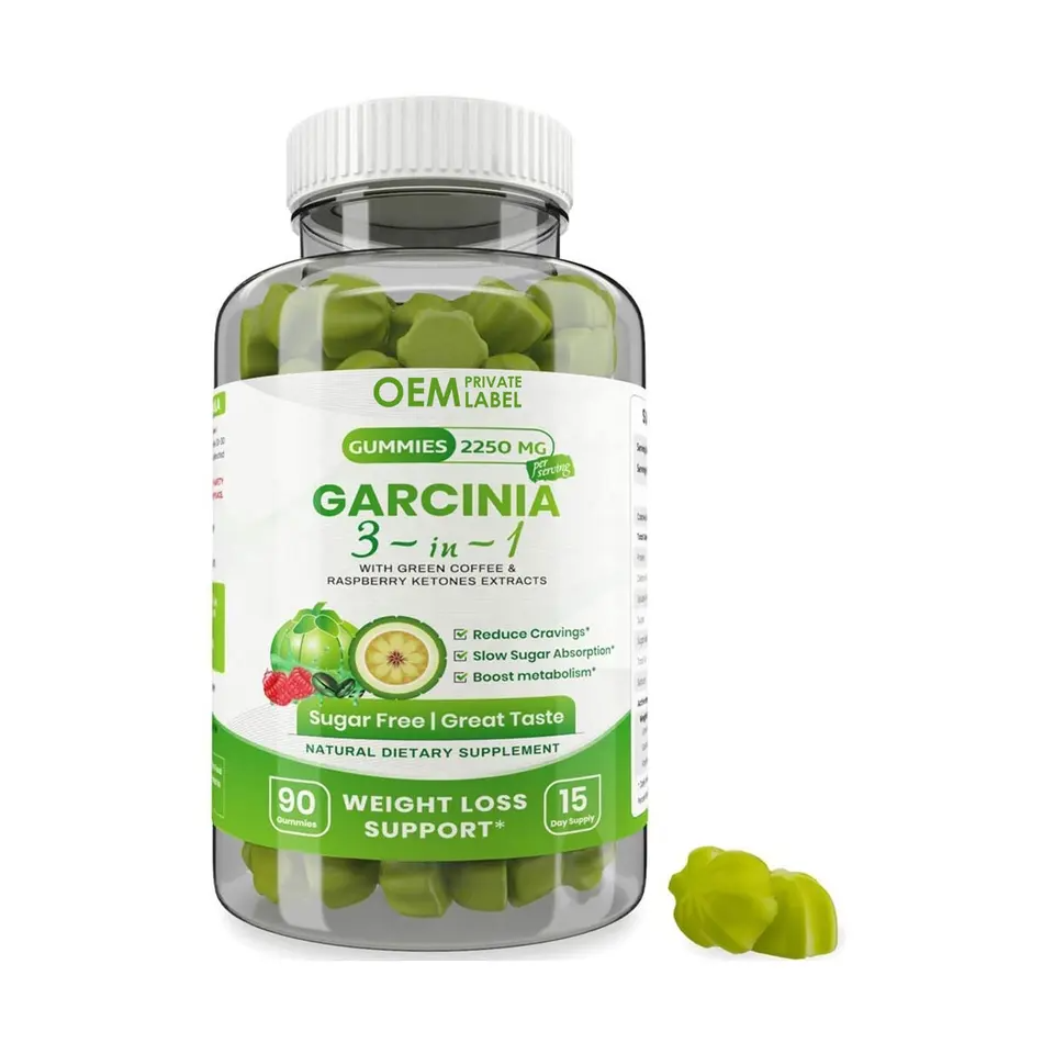 OEM Appelciderazijn Gummy Gezondheidszorg Beer Reinigen & Detoxen Gezond Gewichtsverlies Product Vitaminen ACV Gummies