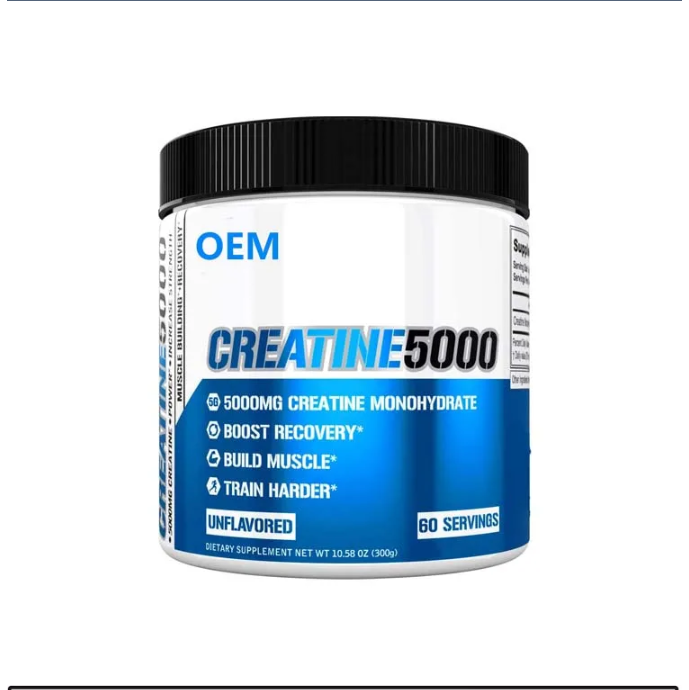OEM Private Label Organic 100% pure creatine monohydrate powder to bulild muscle improve immune collagen supplement