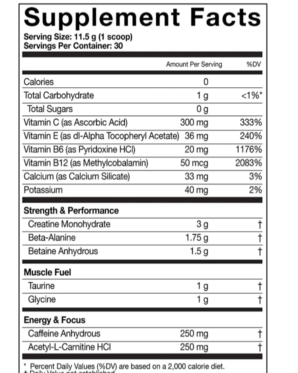 Polvo de proteína de preentrenamiento deportivo de asalto de etiqueta privada OEM con suplemento de alta potencia