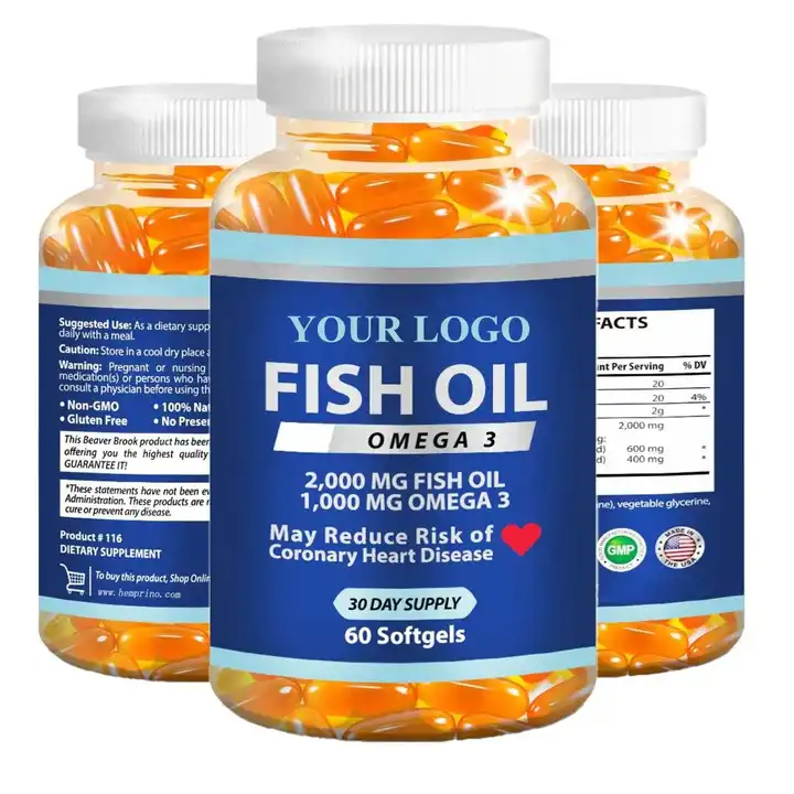 hot selling private label top quality deep sea fish oil omega 3 softgel DHA EPA capsules
