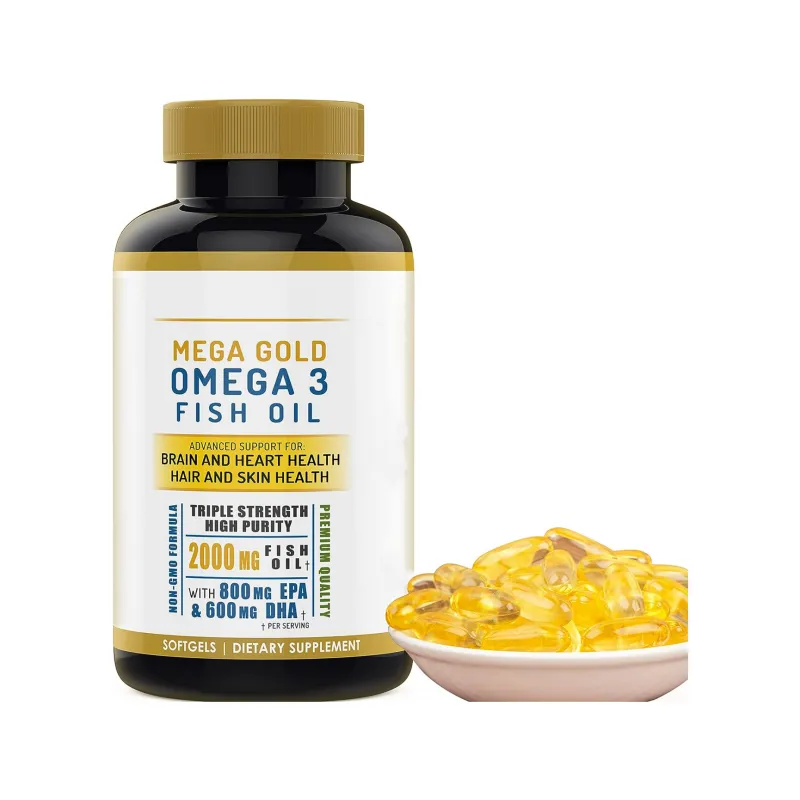 Hot Selling Factory Direct Sale OEM Manufacturer Fish Oil Omega 3 Softgels For Adults, Support Custom Logo And Print Label