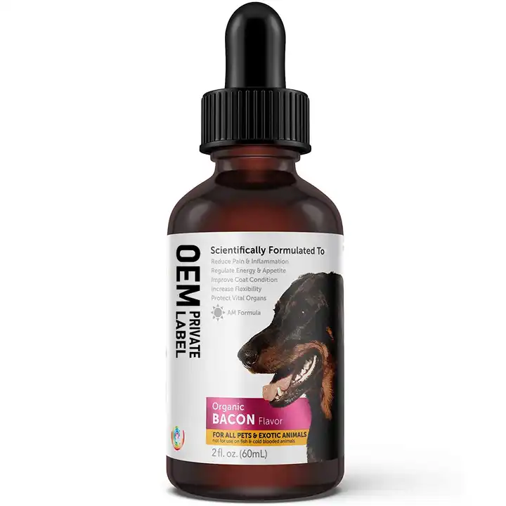 Hot Sale Custom Dogs Drops Evening Primrose Oil Liquid for Dogs and Cats Omega-3 Fish Oil