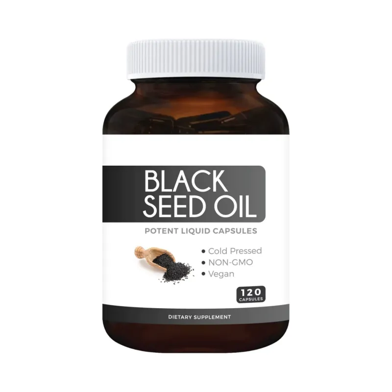 Quality Manufacturer 120 Black Seed Oil Softgel Capsules for Skin Health Pure Black Seed Oil