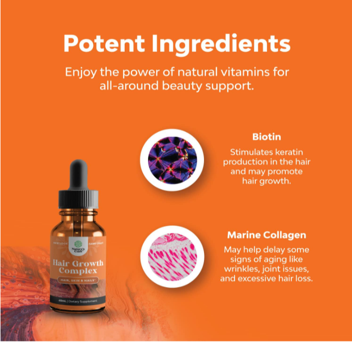 Collagen Biotin Liquid Drops for Hair Growth