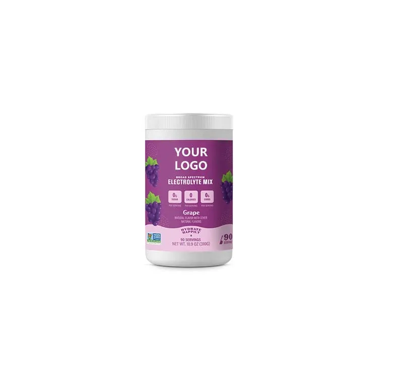 OEM Private Label Electrolyte Powder Hydration powder KETO& Gluten-free health supplement to revitalized Grape Flavor