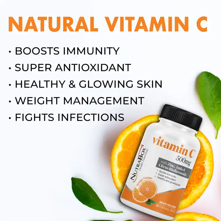 Hot Sale Chewable Orange Flavor Skin Whitening Pill Chewable vitamin c tablets 1000mg with low price