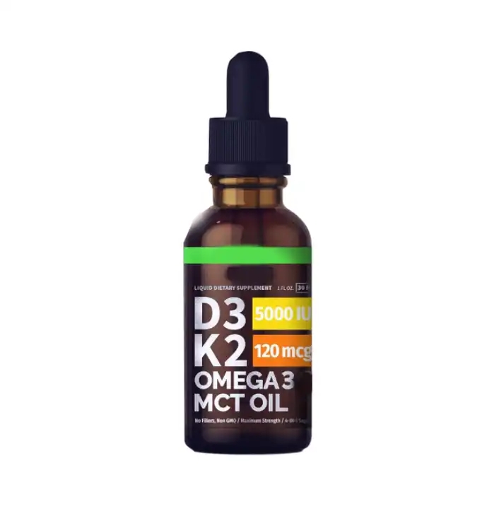 Liquid Vitamin D3 with K2 (MK-7) Drops