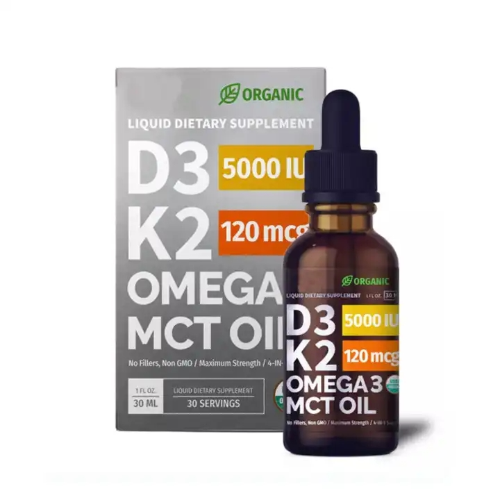 Liquid Vitamin D3 with K2 (MK-7) Drops