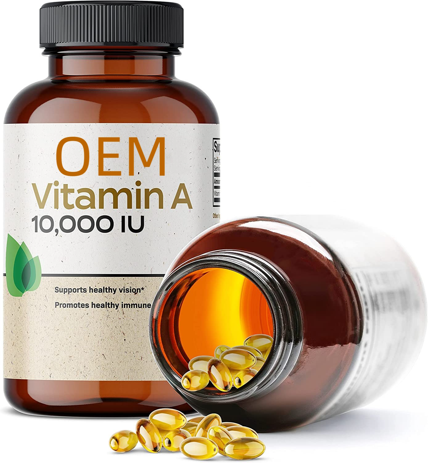 Customized Hot Selling Vitamin A Capsules 10,000 IU Premium Formula Healthy Vision & Immune Vitamin A Capsules