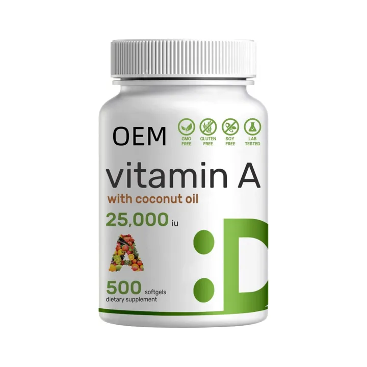 Hot Selling OEM Customized High Potency Softgels Easily Absorbed Vitamin A For Support Immune