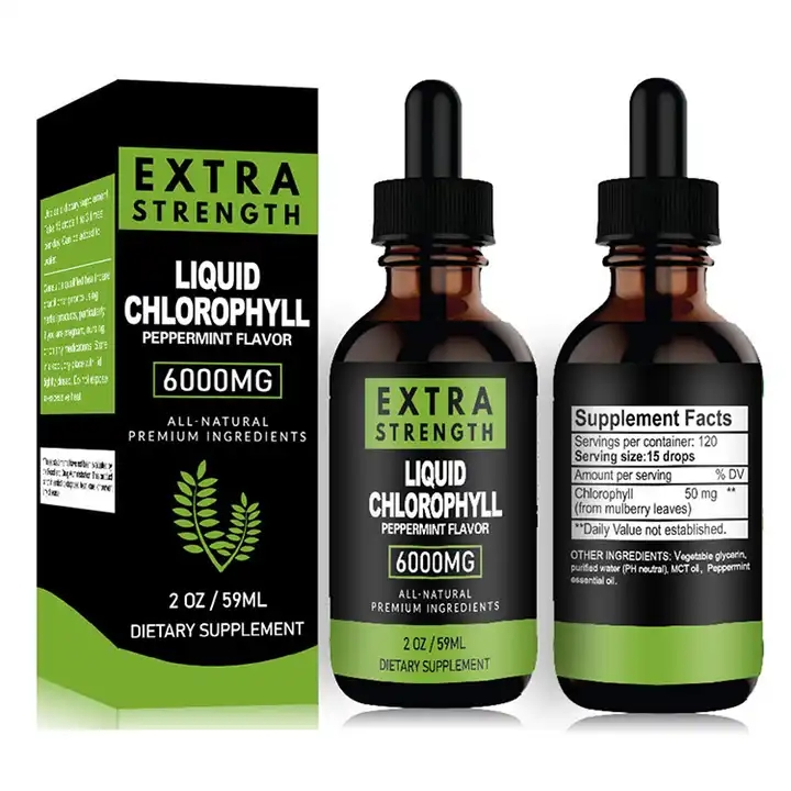 Chlorophyll liquid drops organic