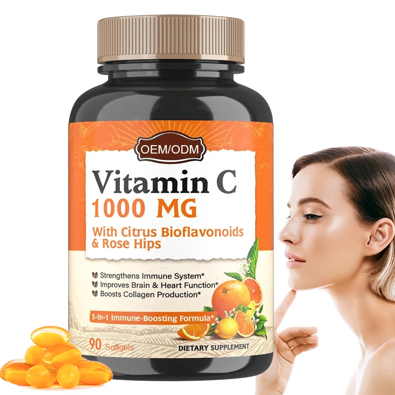 OEM High Quality Vitamin C Collagen Softgels Skin Whitening Supplement Beauty Skin Soft Capsules