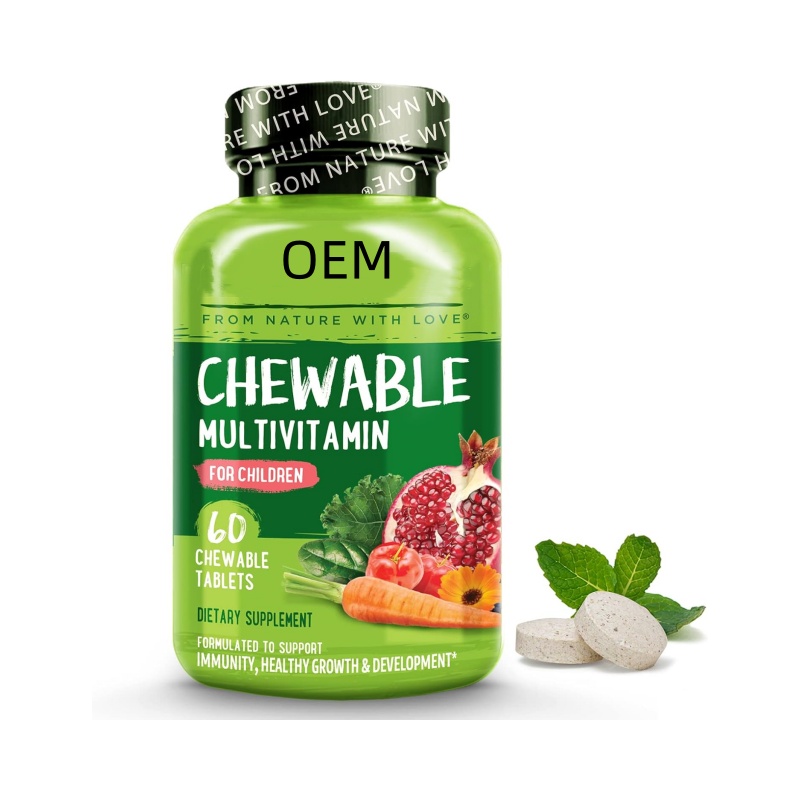 Chewable Vitamin for Kids Multivitamin with Whole Food Organic Fruit Blend - 60 Tablets for Children