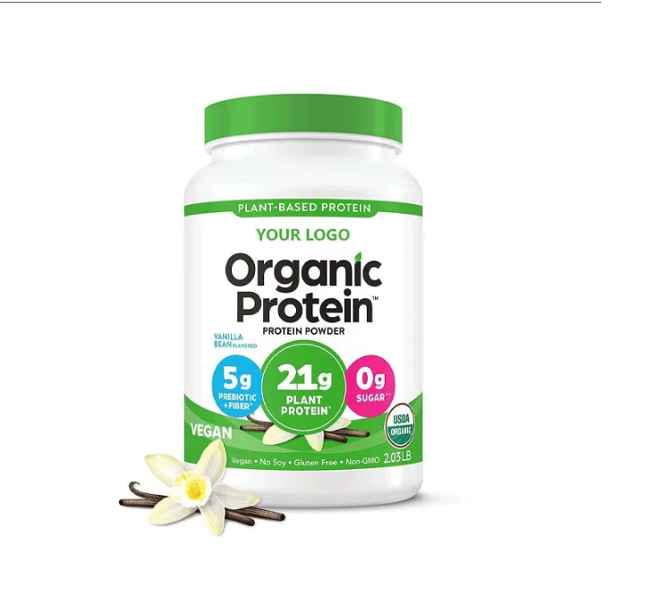 OEM Private Label Organic Vegan Plant based Rice Protein Powder Free Lactose Free Sugar Probiotin supplement protein