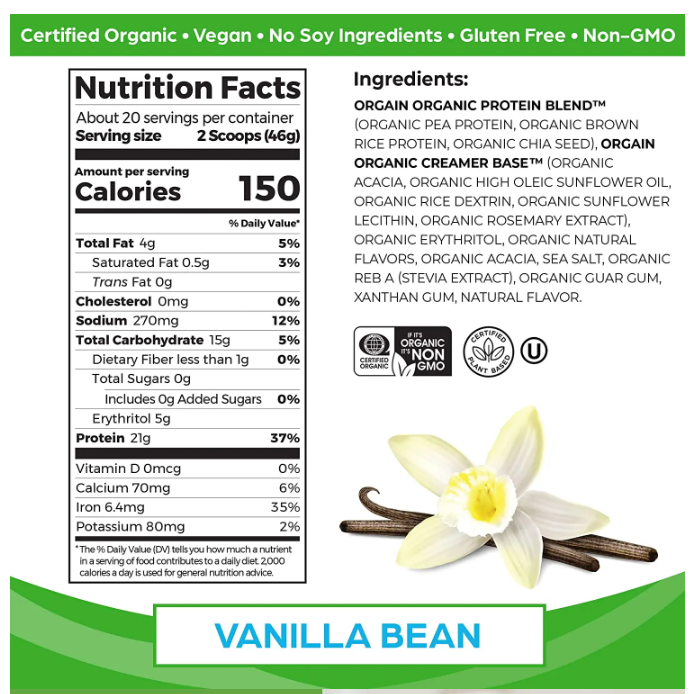 OEM Private Label Organic Vegan Plant based Rice Protein Powder Free Lactose Free Sugar Probiotin supplement protein