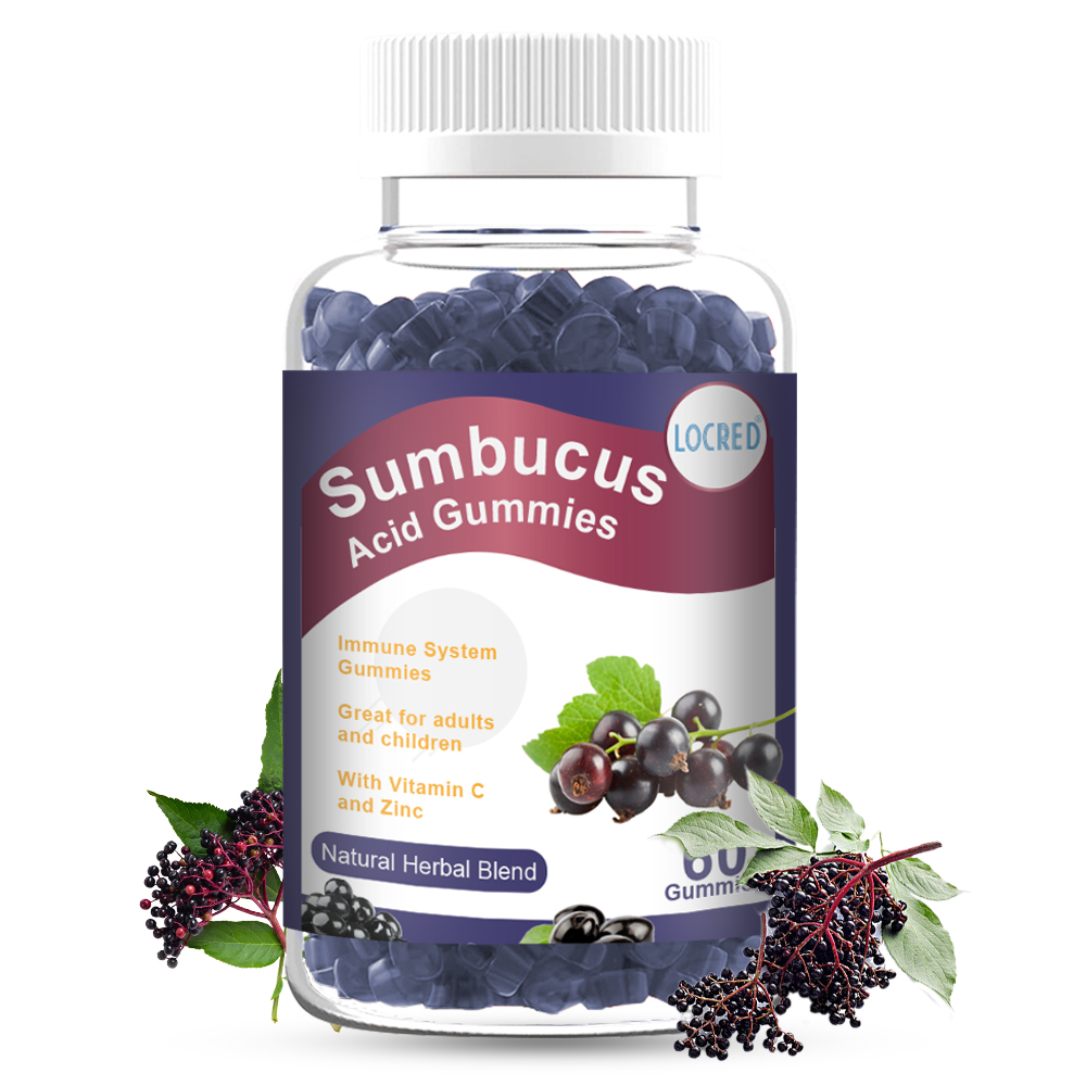 private label Immune System,Great for adults and children with Vitamin C and Zinc sumbucus Acid Gummy